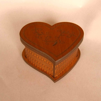 Heart box filigree